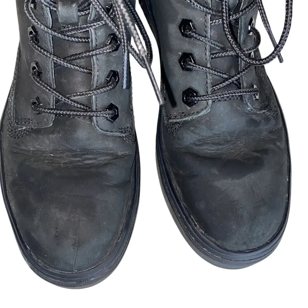 Timberland Black Londyn Leather Lace Up Sneakers 6